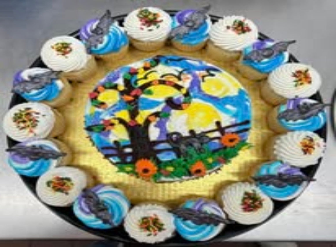 Halloween Cake and Cupcake Combo