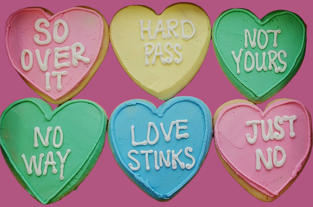 "Un-Valentine" Cookies