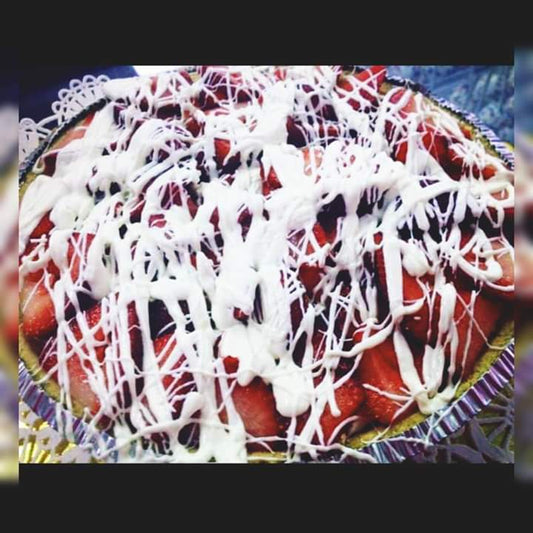 White Chocolate Strawberry Pie