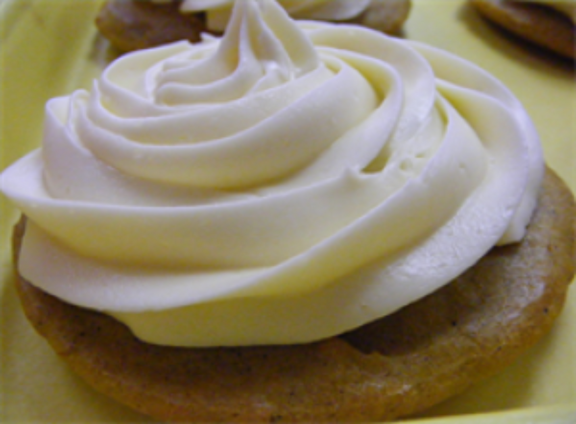 Pumpkin Cookie with Cream Cheese Frosting-October